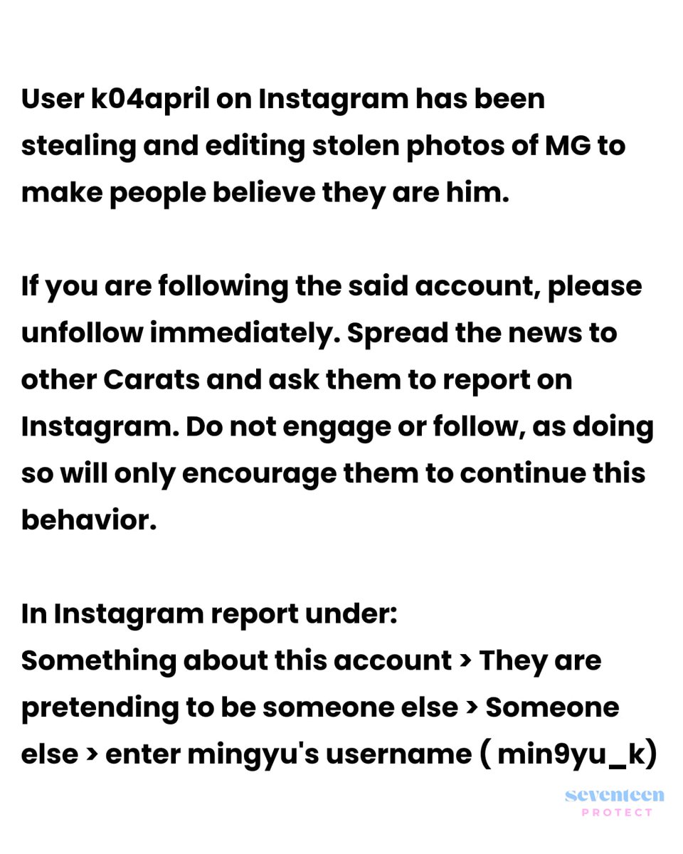 Carats, please be aware of this Instagram account that has been impersonating MG. 

🔗: tinyurl.com/h9yeav96