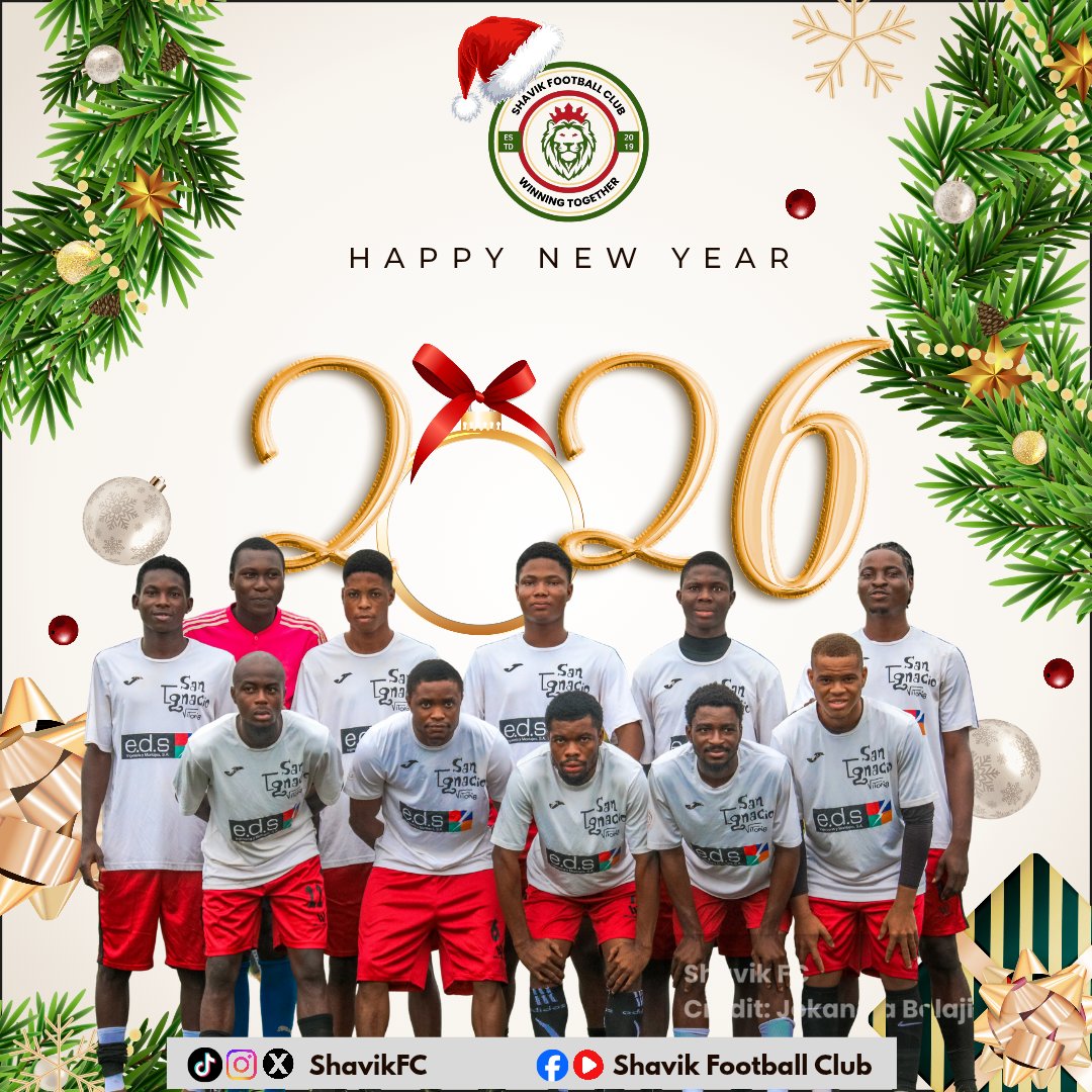 As we step into 2026, we want to thank our fans, players, and partners for your unwavering support throughout 2025.

 May the new year bring growth, success, and exciting moments on and off the pitch. 

Together, we rise! 💚♥️

#ShavikFC #HappyNewYear #2026season