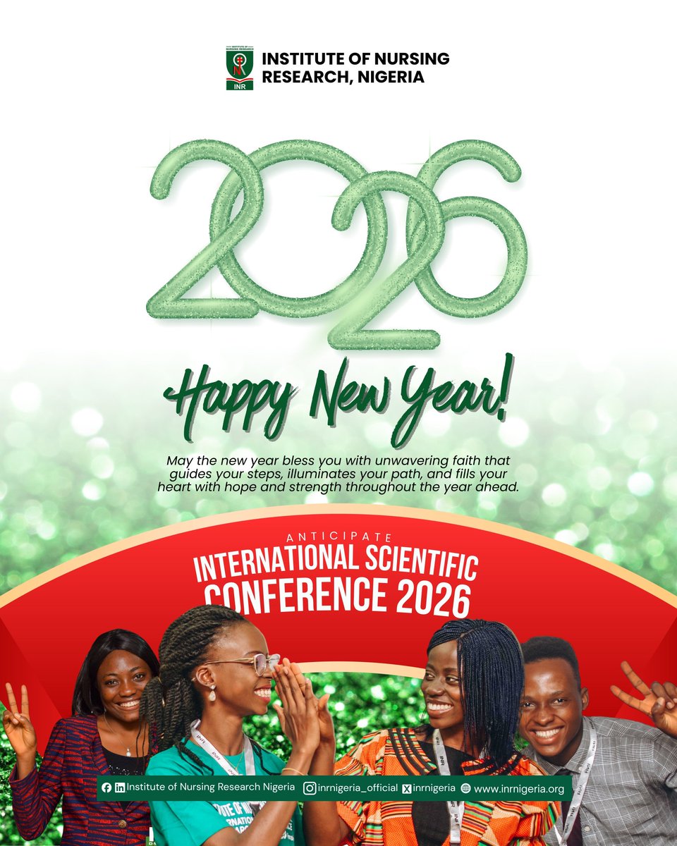 🎁 It's a brand new year.... And we are grateful for the growth and progress in the past year. 

📚 Don't delay in your quest for knowledge. Time waits for no one. 
Do it afraid 

Welcome to 2026 🎁🥳🎋🎊🎉

#INR
#NewYear
#Research