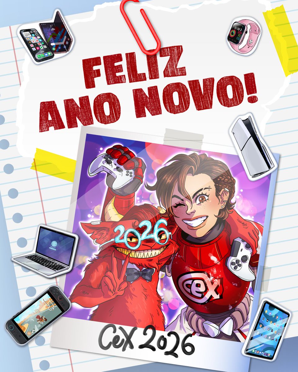 Feliz Ano Novo de toda a equipa CeX! 🎉 Esperamos que todos tenham um  fantástico 2026. As nossas lojas reabrirão no dia 2 de Janeiro, e a nossa  loja online está a, image size:960x1200