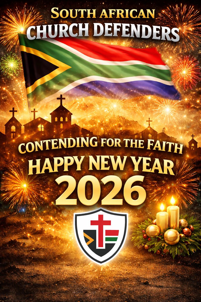 🎉 HAPPY 2026 🎉

As we step into a new year, we remain steadfast in our calling.

✝️ Contending for the Faith
🇿🇦 Standing for the freedom of the Church
🔥 Unashamed. Unmoved. United.

May 2026 be a year of courage, truth, and unwavering obedience to God.