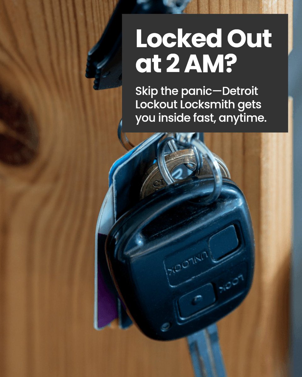 DetroitLocksmth's tweet image. Locked out at 2 AM? Don't stress. Detroit Lockout Locksmith is here 24/7 to get you back inside fast. Save our number now. Emergencies don't wait. #DetroitLocksmith #24HourService #LockoutHelp