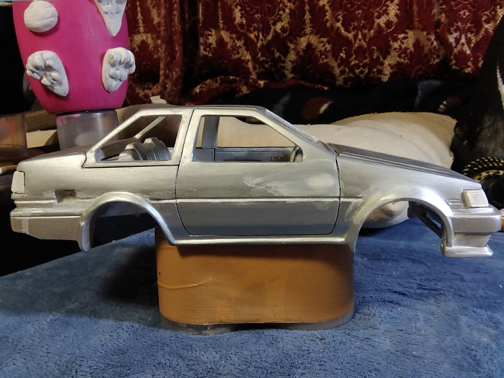 ハチゴー彫刻制作【第769回】 ボディサイドのキャラクターライン 周辺