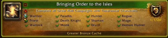 That's all Class Campaigns complete! 

Now it's time to finish off the Argus achievements. 🙃

#WorldOfWarcraft #LegionRemix #Warcraft