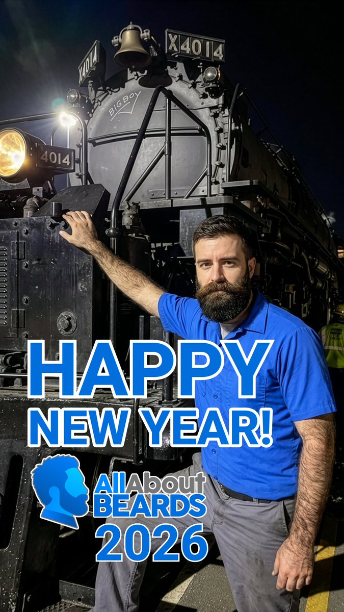 allaboutbeards's tweet image. Happy New Year to all you beard-growing Big Boys, beard fans, and everyone else!  Pictured: the famous @unionpacific Big Boy No. 4014 Steam Locomotive.