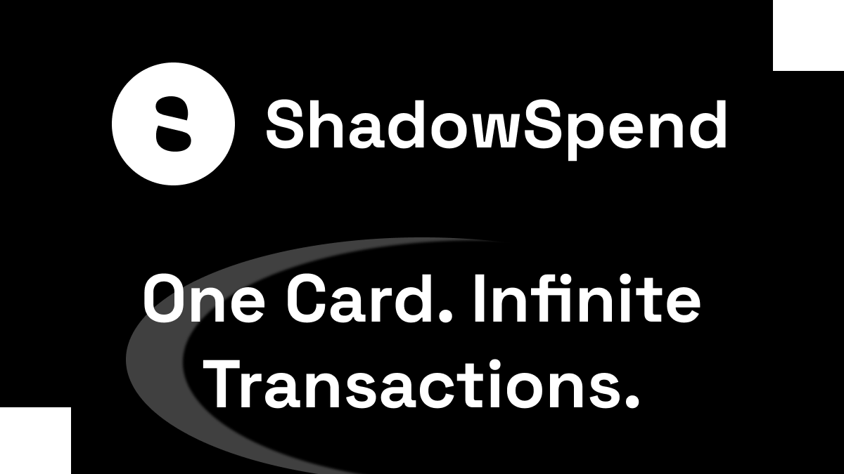 ShadowSpendX's tweet image. One Card. Infinite Transactions.  
Reset your spending trace with disposable virtual cards, only on ShadowSpend.  

Tired of having your every crypto spend linked back to your wallet?  

With ShadowSpend, you load crypto into non-custodial escrow and receive a fresh, disposable…