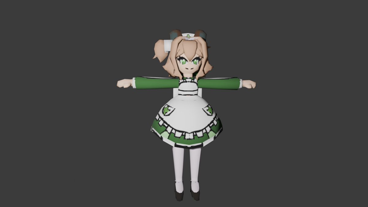 MarblelessArt's tweet photo. I was working low res Nimi model as practice but I don’t really like how it came out, so I never rigged it but it’s basically finished anyway.

#Nimagery https://t.co/E7Me7vvTbu