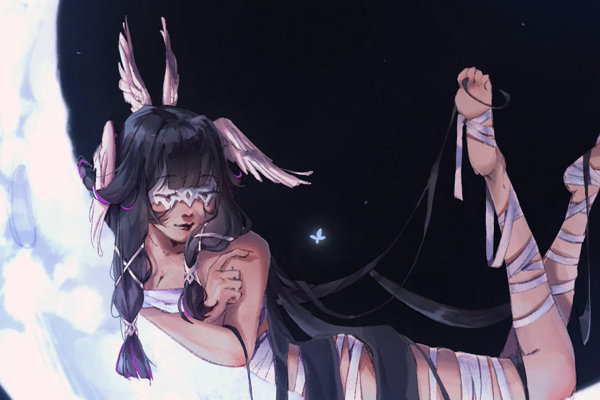 alliemuii's tweet image. 2025 art rewind but there’s a common theme 🪽