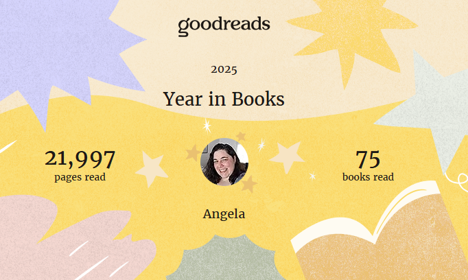 Yleefan's tweet photo. I believe I passed my goal of reading 12 books in 2025🤣 #goodreads2025 https://t.co/YVilKVcaYI