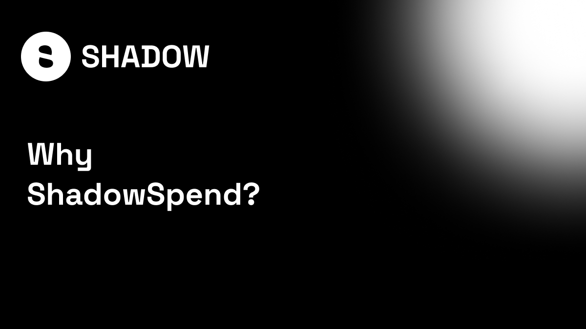 ShadowSpendX's tweet image. Why ShadowSpend? Solving Privacy for Crypto Spending in the Real World  

Most crypto cards today track your wallet history, require full KYC, or expose your spending patterns to merchants and regulators. ShadowSpend changes that.  

What’s Broken:  
- Traditional cards link…