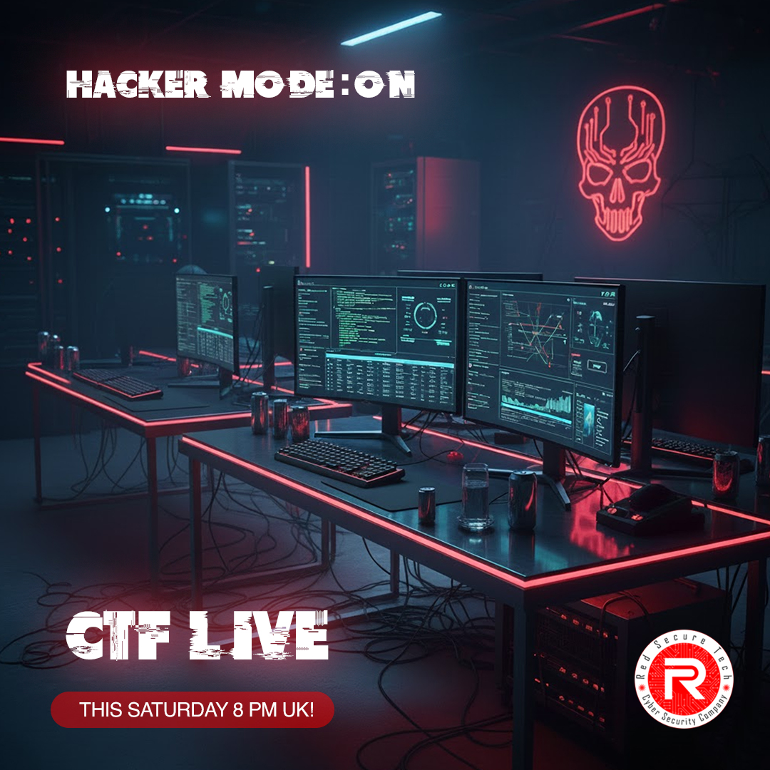 redsecuretech's tweet photo. Join us for a ๐๐๐๐ ๐ฐ๐๐ฅ๐ค๐ญ๐ก๐ซ๐จ๐ฎ๐ ๐ก of our latest CTF challenge. See exploits in action, level up your skills, and get insider tips from the pros.
๐๐๐ญ๐๐ก ๐ฅ๐ข๐ฏ๐: https://t.co/MLUhFPdiPj
#CTF #CyberSecurity #EthicalHacking #HackTheBox #InfoSec #HackingCommunity https://t.co/G7cK7HkToi