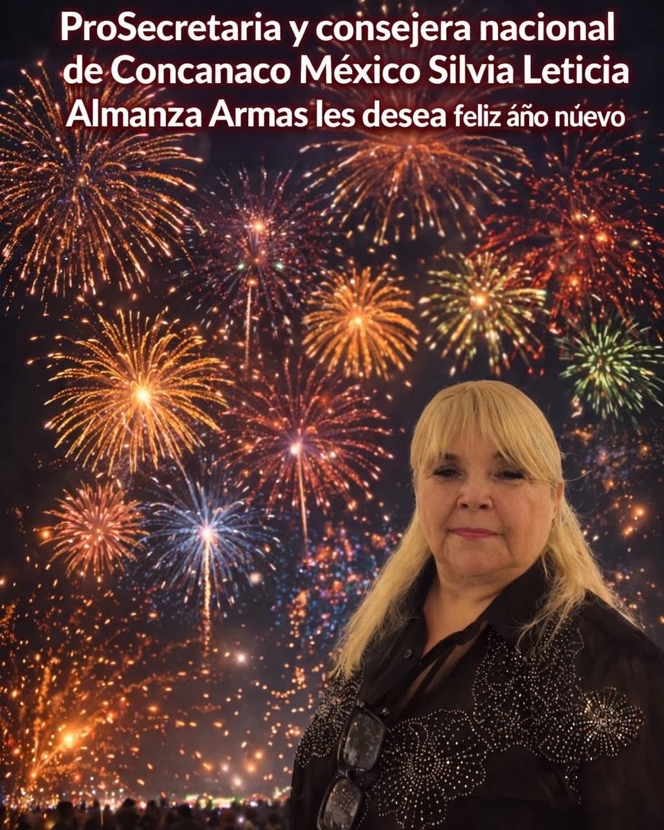 🚨🥳🎉 Pro Secretaria y consejera nacional Concanaco Servytur les desea a todos un #FelizAñoNuevo.