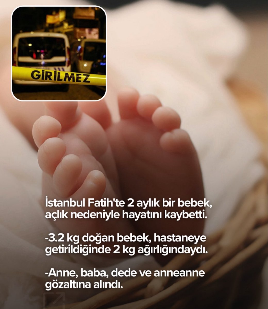 Yeni yılın en karanlık haberi: İstanbul Fatih’te 2 aylık bir bebeğin açlıktan hayatını kaybetmesi, vicdanları sarsan ağır bir toplumsal çöküşün acı fotoğrafıdır.

#SONDAKİKA #karyağışı #patlama