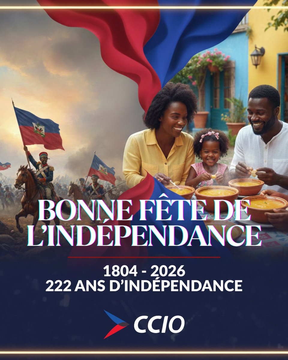 En ce jour hautement symbolique, la CCIO rend hommage au courage et à la détermination de nos ancêtres, qui, par la force de leur union, ont brisé les chaînes de l’esclavage et restauré la dignité du peuple haïtien.