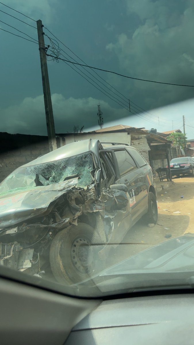 This is another accident car I saw today and only the driver died on the spot