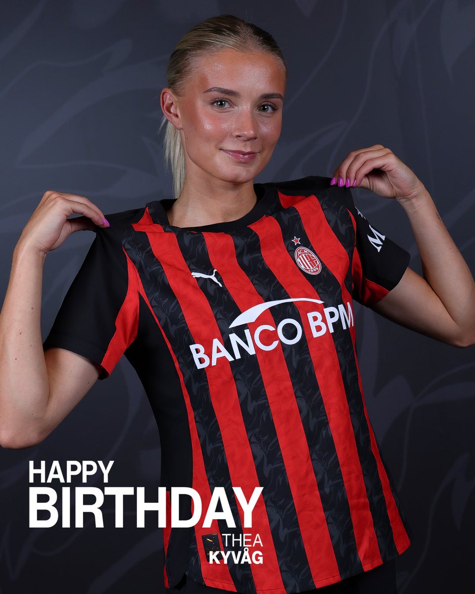 acmilan's tweet image. New year, new goals, same Rossonero heart ❤️🖤

Happy Birthday, Thea! 🥳