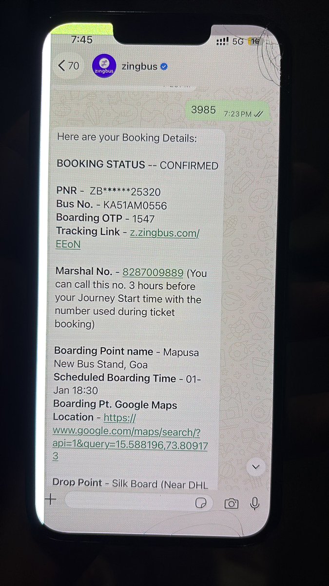 ankytripping's tweet photo. @zingbus terrible experience where the driver is drunk, 0 customer support and 0 operational capability, allowing drunk drivers and delaying passengers. I NEED MY REFUND PERIOD. @Goa_Police @TranportG81016 pls intervene. This is putting lives in DANGER + 13 kids are traveling https://t.co/OgF8xyTaUO