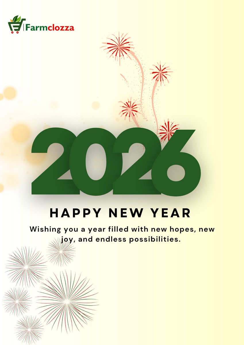 Farmclozza's tweet photo. Welcome to 2026
Happy new year! https://t.co/bDBnYXEiXN