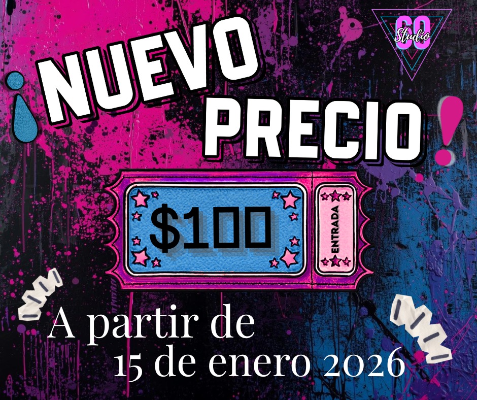 Para seguir ofreciéndoles un mejor servicio y experiencia,
a partir del 15 de enero de 2026 la entrada tendrá un costo de:
🎟️ $100
Gracias por ser parte de Studio 69 💕
¡Nos vemos pronto! 🔥