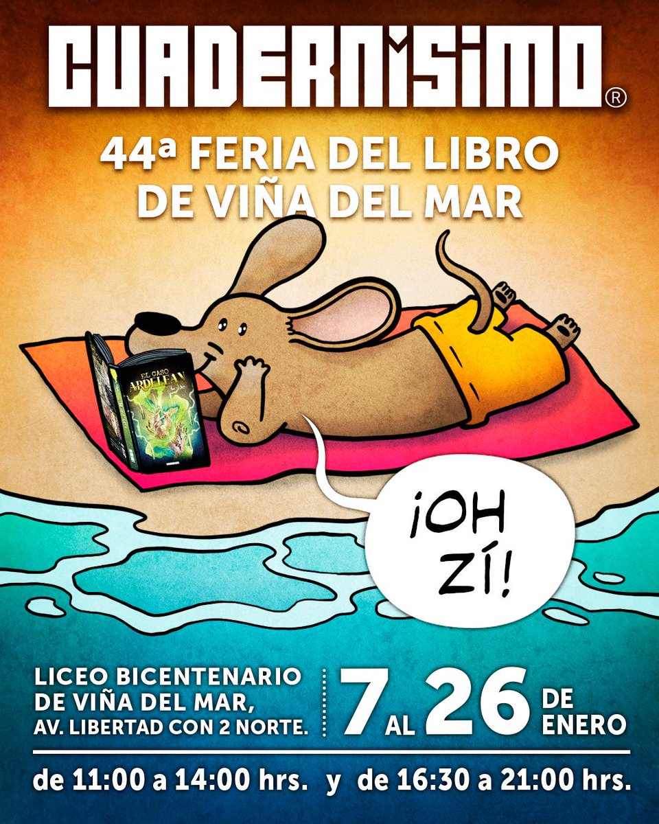 ATENCIÓN V REGIÓN!
Me volví loca! ya tengo las cajas listas para estar 20 días en Viña!!!! Te espero en la Feria del Libro de Viña del Mar 2026 de 7 a 26 de enero en el Liceo Bicentenario, ubicado en Av. Libertad con 2 Norte de 11 a 14hrs y de 16.30 a 21hrs
