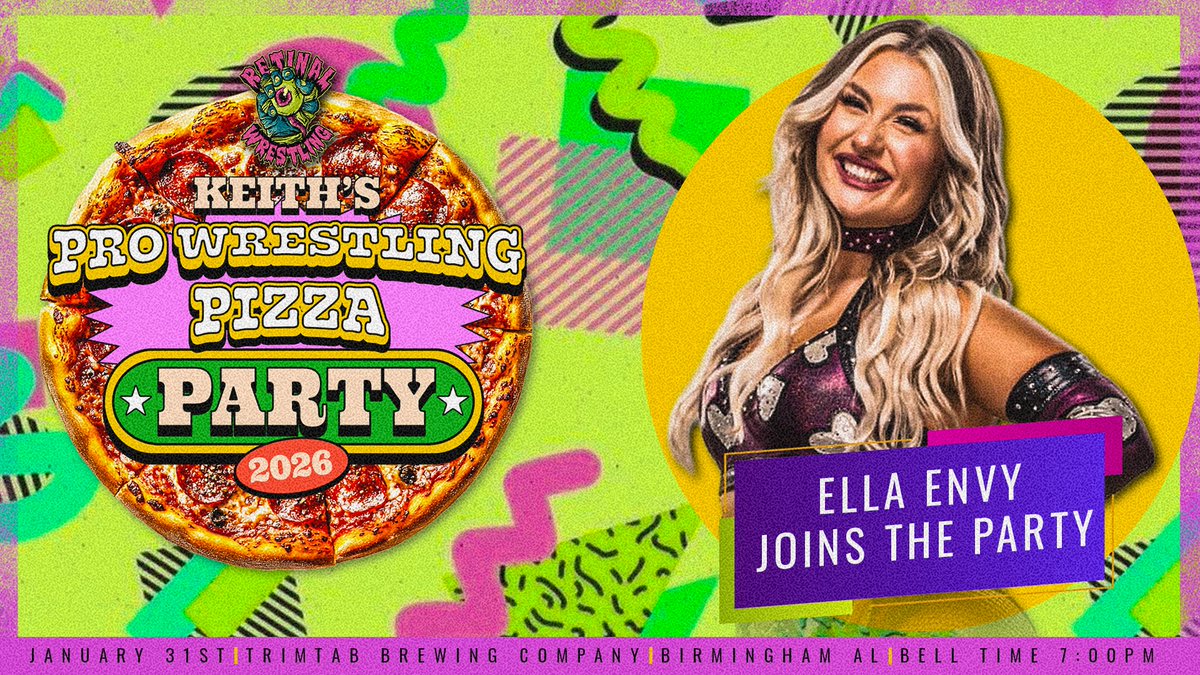 RetinalPW's tweet image. HAPPY NEW YEAR! 

30 DAYS TIL WE GET THE PARTY LIT!

TICKETS FOR "KEITH'S PRO WRESTLING PIZZA PARTY" ON SALE NOW! 

BUY ONLY AT 
RETINALWRESTLING.COM
