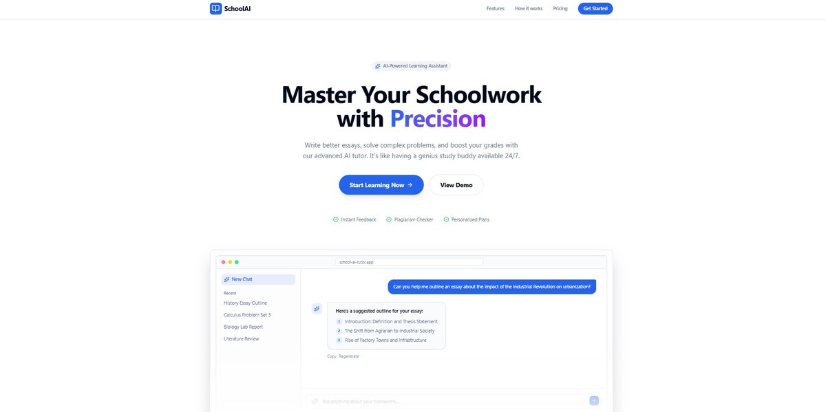 salisedev's tweet image. 🚀 New website created, designed by me and coded by me.

📚School AI

Master your Schoolwork With Precision with the use of AI.

👇Web developers, what are your toughts?👇

Trying to connect with developers &amp;amp; designers, dm me