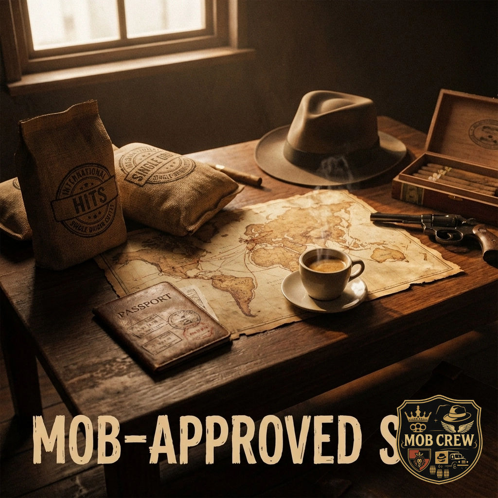 MobCrewCoffee's tweet image. Ready to taste the world? The 'International Hits' Sample Pack lets you journey from Colombia to Ethiopia: no passport required. Single origin, mob-approved. $23.99. Only at MobCrew.Shop. Which origin would you try first? #MobCrew #CoffeeSyndicate