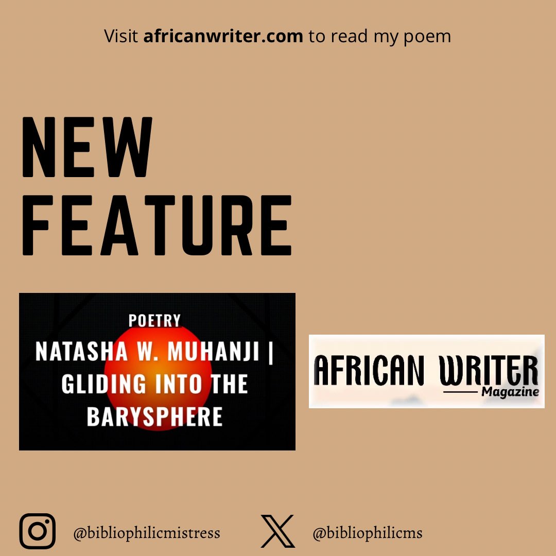 Bibliophilicms's tweet image. New year, new publication 🎊

I wrote about the stages of closeness &amp;amp; matrimonial proximity. A study on breaking through the layers of a person, to touch their core &amp;amp; exist sweetly.

Check it out on the African Writer Magazine @AfWriterMag 

africanwriter.com/natasha-w-muha…