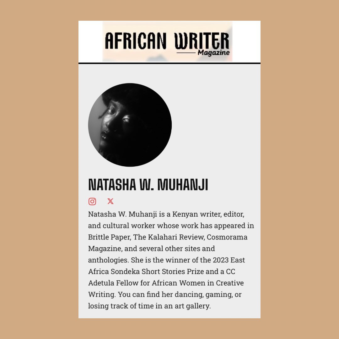 Bibliophilicms's tweet image. New year, new publication 🎊

I wrote about the stages of closeness &amp;amp; matrimonial proximity. A study on breaking through the layers of a person, to touch their core &amp;amp; exist sweetly.

Check it out on the African Writer Magazine @AfWriterMag 

africanwriter.com/natasha-w-muha…