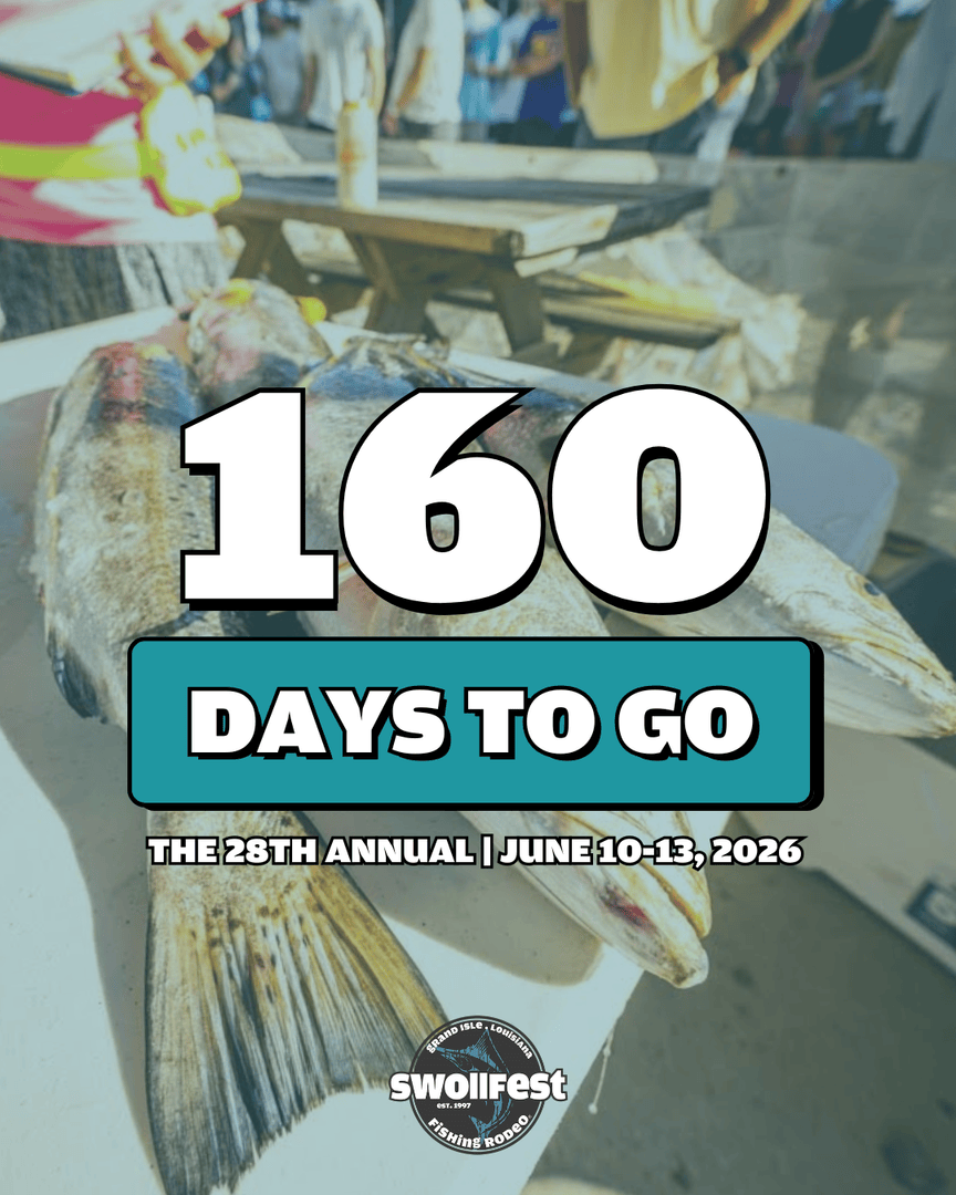 Swollfest's tweet photo. New year, same countdown! 🎣 Here’s to 2026 and getting one step closer to the 28th Annual Swollfest Fishing Rodeo®!

Save the dates - JUNE 10-13, 2026
And register TODAY: https://t.co/dbOxCP6rx3 https://t.co/RVf1I52oow