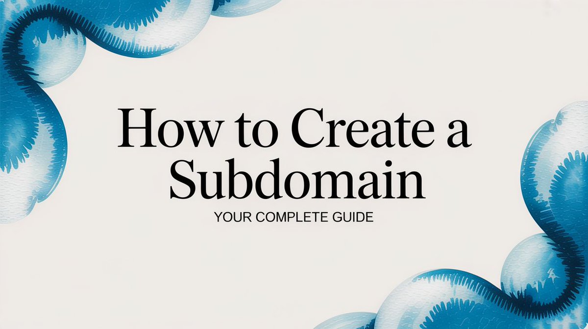 AvenaCloud's tweet photo. How to Create a Subdomain Your Complete Guide https://t.co/o8xqv21Vgp https://t.co/lNTM8ufBTW