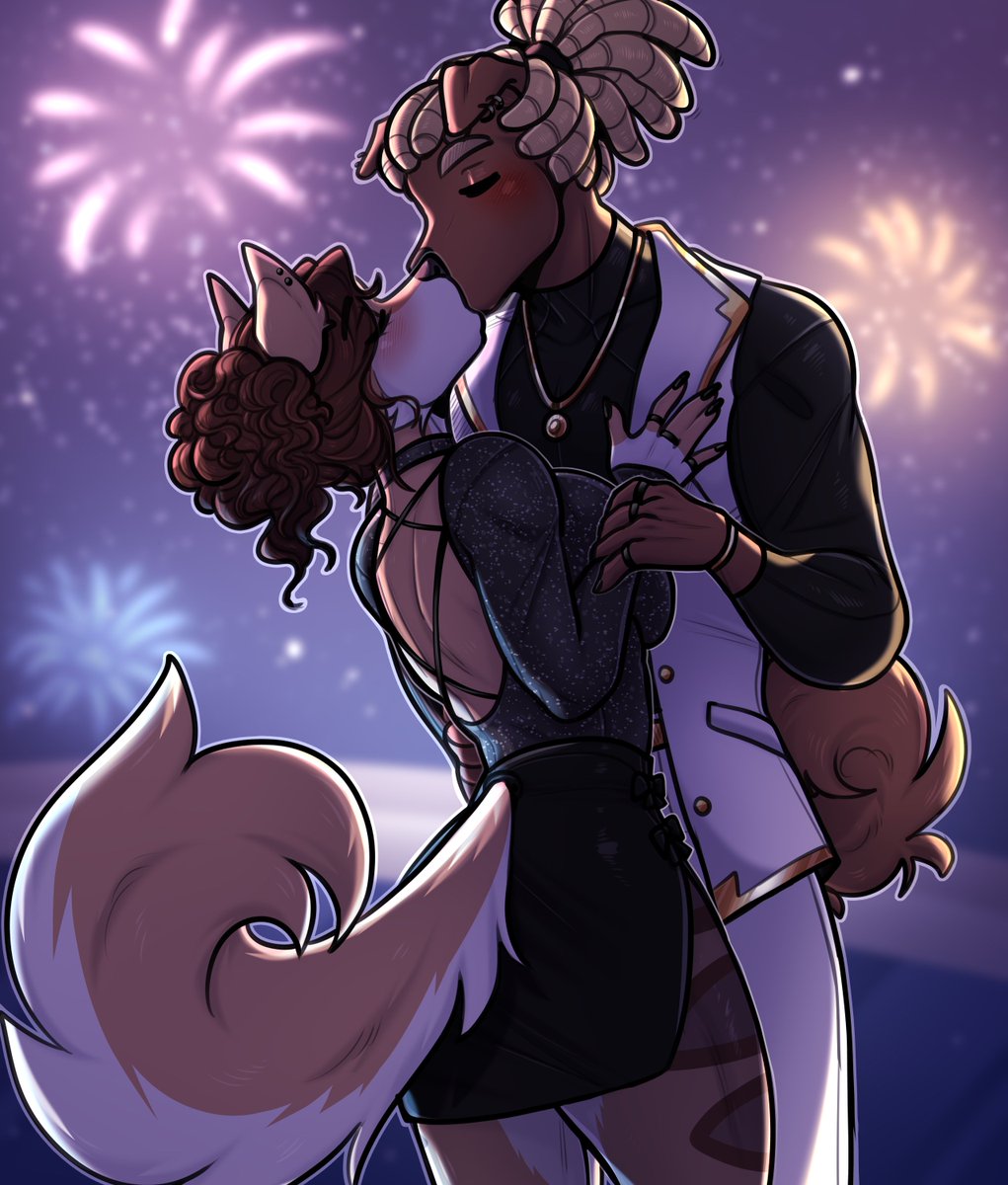 CristimSFW's tweet photo. Happy New Years🎉🎊✨
#NewYear2026 #furryart #digitalart https://t.co/YEHsWGI1In