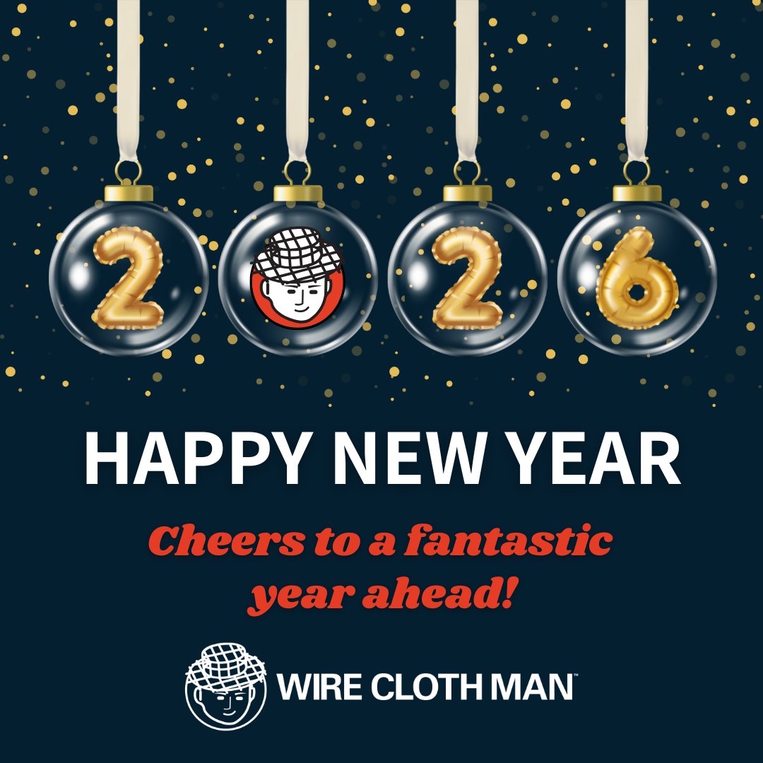Happy New Year from Wire Cloth Man! 🎉 

As we step into the new year, we’re ready to keep delivering the quality, reliability, and service you can count on. Wishing our customers, partners, and team a successful 2026!

#HappyNewYear #AskWireClothMan #NewYear2026 #Industrial