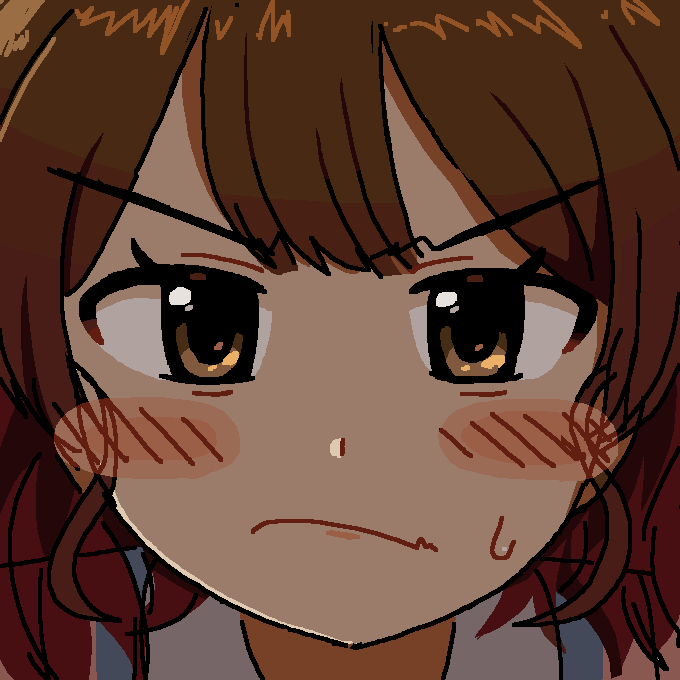 「」|⌒ ⌢のイラスト