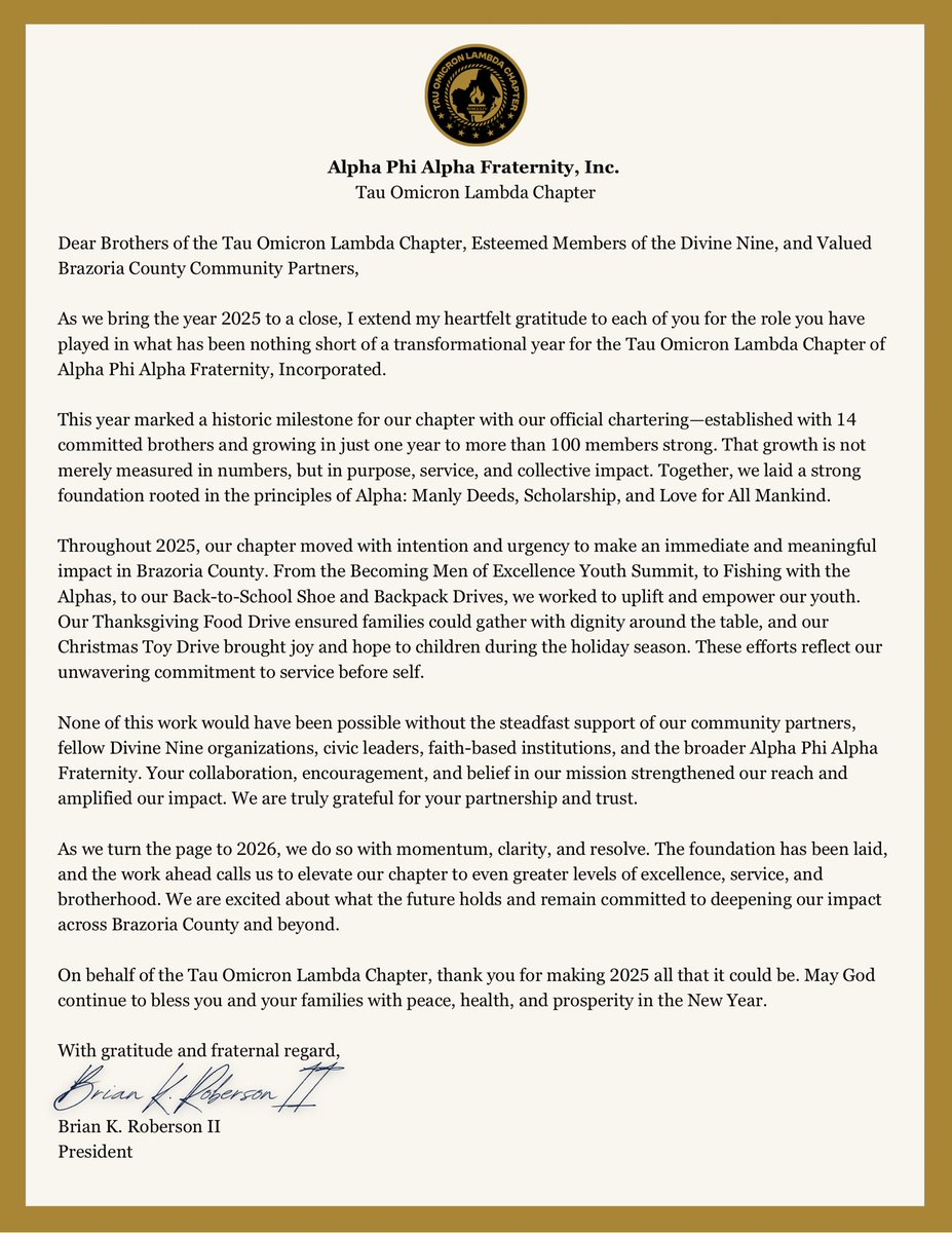 Alphas of Brazoria County tweet media