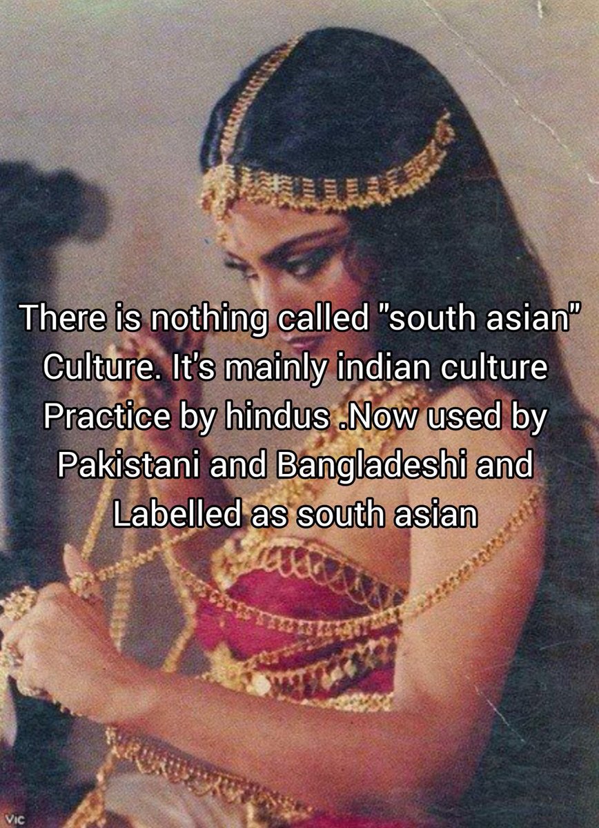 These islamic countries 🇵🇰🇧🇩are quick to call themselves different from India but when it’s time to steal our culture, suddenly "we were the same country once", "these things belong to us". No it doesn't. You don’t get to be racist and take our heritage.