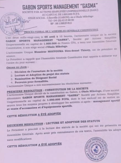 Thierry Mouyouma était-il sélectionneur du Gabon 🇬🇦, agent ou vendeur d'équipements sportifs ?

Avec la création de cette société, Gabon Sports Management ("Gasma"), il y a seulement quelques mois...

Mon enquête complète pour <a href="/snewsafrica/">Sport News Africa</a> : sportnewsafrica.com/articles/can-2…