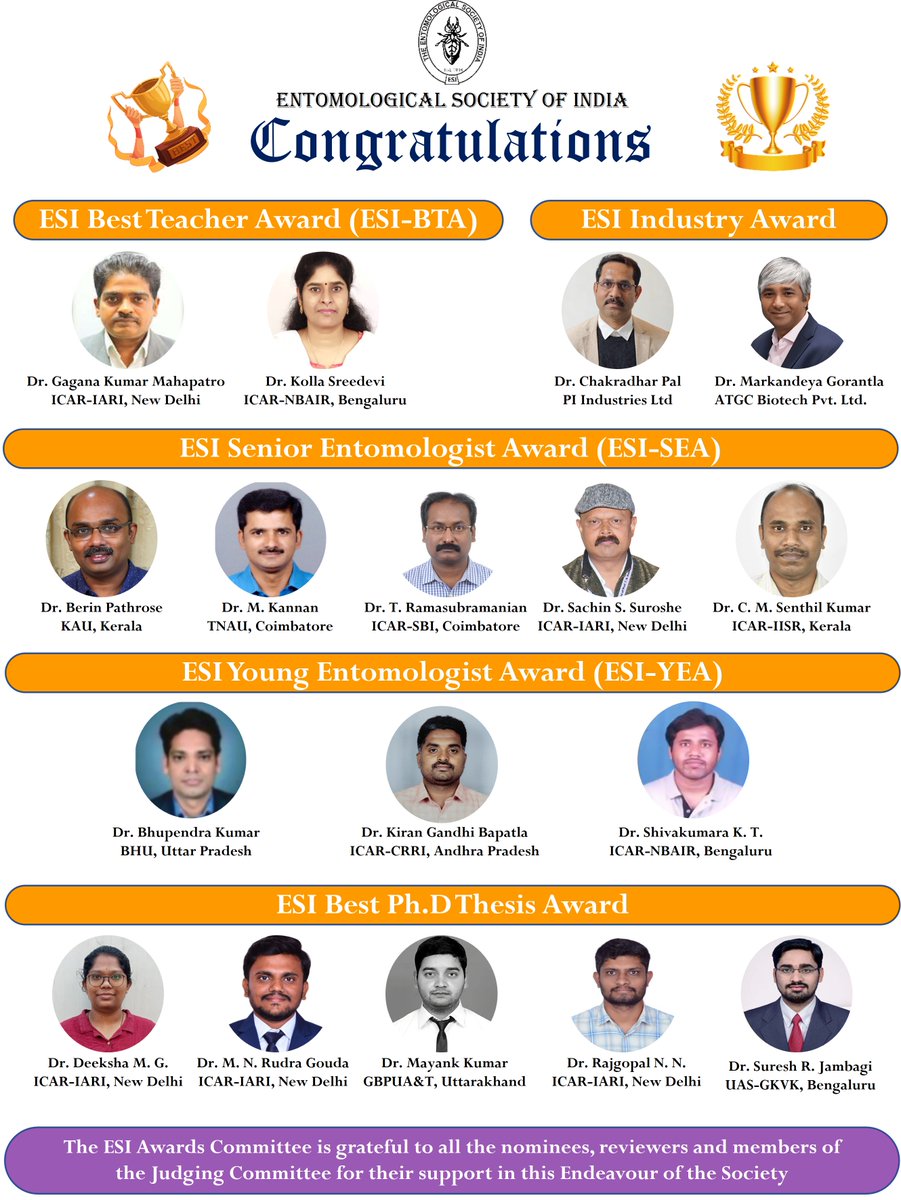 Entomological Society of India- IJE tweet media