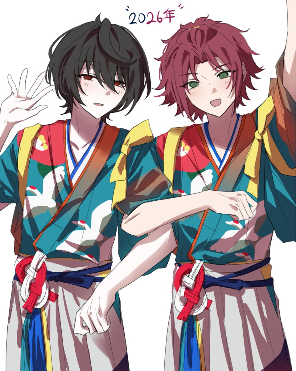 flcakfjqm's tweet image. あけましておめでとう〜
2026년도 리츠마오해요