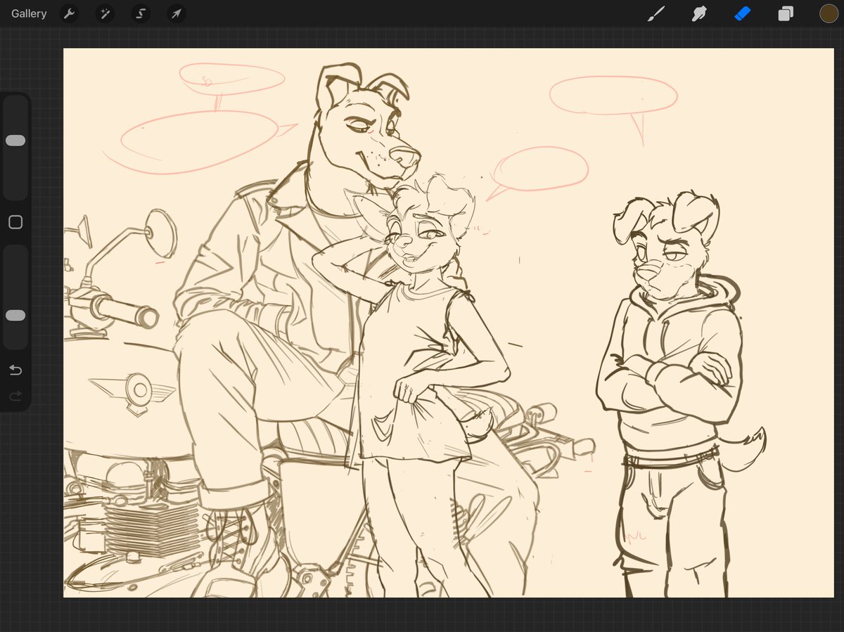 Kicking off the new year with fresh sketch. #furry #furryart #furryfandom #furrycommunity #furries #digitalart #digitalartwork #NewYear2026