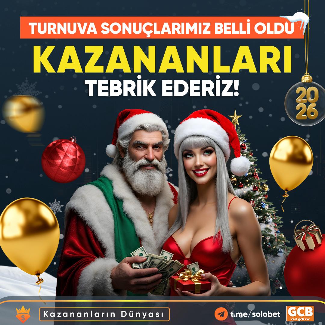 resmisolo's tweet photo. 🏆 Turnuva sonuçları açıklandı!

🎉 Kazanan tüm kullanıcılarımızı tebrik ederiz
💰 Yeni yıla kazançla girenler burada

🥇yo**do 👉 3.000.000₺

🥈tu*******21 👉 1.500.000₺

🥉 su***p6 👉 1.000.000₺

👉 Yeni turnuvalar çok yakında
👀 Güncel Girişler : Bio'da! https://t.co/f0r9vomOLo
