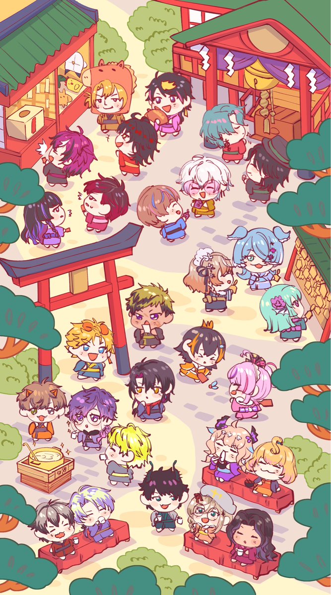 Ten_1111ak's tweet image. Happy New Year!!あけおめ⛩🎉
#NIJISANJI_EN