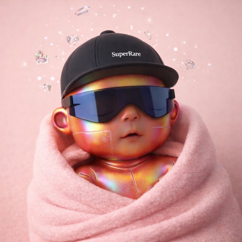 Meta_ZET's tweet photo. What a way to bring in the New Year... with the birth of our beautiful brand new baby we named Ember.

There is no doubt my 2026 is going to be filled with the greatest that life has to offer. I am wishing you all the same! 

Cheers and happy New Year! ✨️🥂

Baby Vibie art 🖼 by my friend and Legend @tylersmom