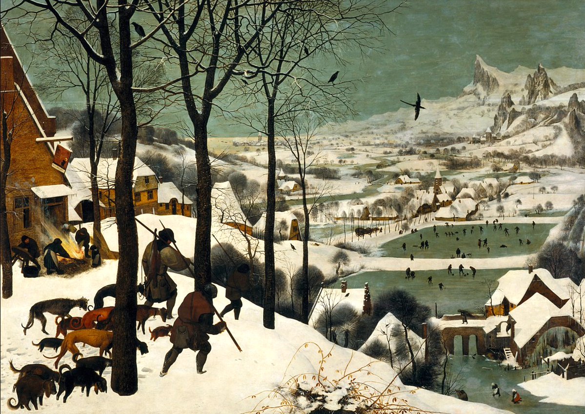 Pieter Bruegel's Hunters in the Snow

is the best painting ever

it's in the fantastically named 

Kunst Museum in Vienna

it's five foot long so you can stare it for hours and continually see new details and stories