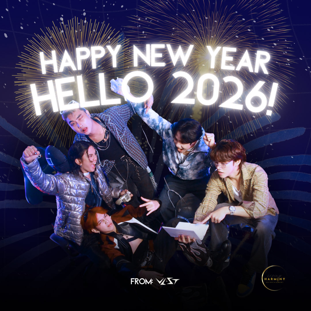 HELLO 2026! 🥂
New year, new energy, same grateful hearts.
To our HITS and everyone who believed in VLST — thank you so much fo being with us.
Who’s ready for what’s next? 👀✨

From: Aeron, Zyman, Markeu, Gemen and Gab