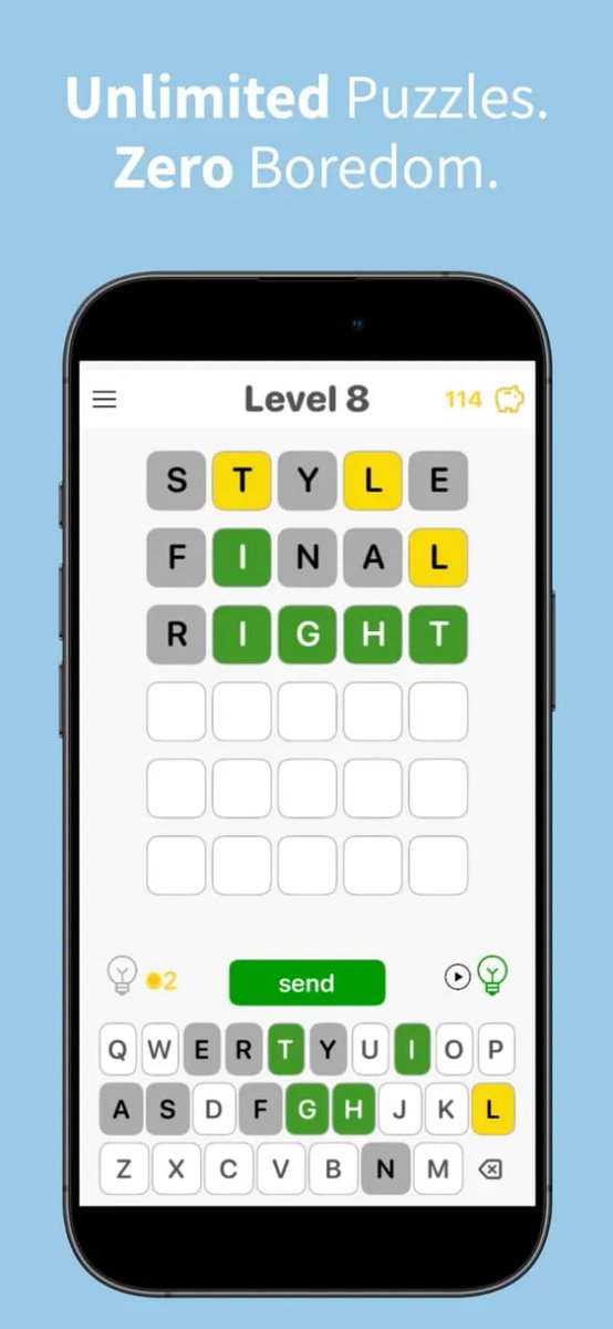rafiqux889's tweet image. Endless word puzzles = endless fun 

Spicy – Unlimited Word Puzzle lets you guess, learn, and play without limits.

Try it now 
apps.apple.com/il/app/spicy-u…

#WordPuzzle #BrainGame #SpicyGame #PuzzleFun #FreenBecky