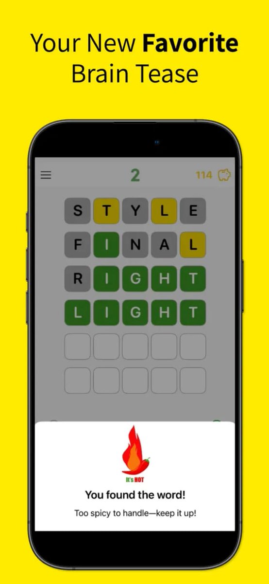 rafiqux889's tweet image. Endless word puzzles = endless fun 

Spicy – Unlimited Word Puzzle lets you guess, learn, and play without limits.

Try it now 
apps.apple.com/il/app/spicy-u…

#WordPuzzle #BrainGame #SpicyGame #PuzzleFun #FreenBecky