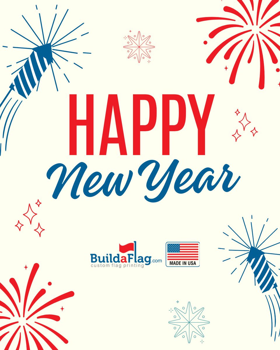 BuildAFlag's tweet image. Happy New Year! We wish you a year filled with prosperity and success in 2026. Let's make this your most visible year yet!
Ready to kick off 2026 with new signage? Shop now: buildaflag.com