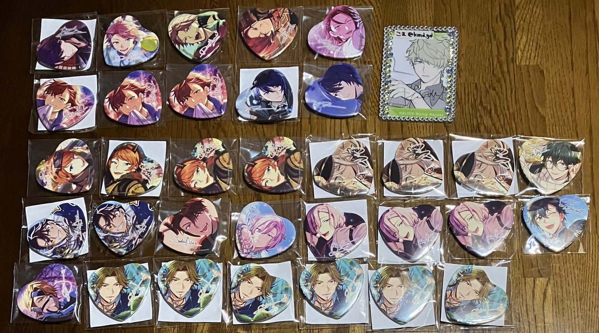 エリオスR 交換譲渡 ▽譲 ナンジャ ナンジャタウン ハート缶バッジ