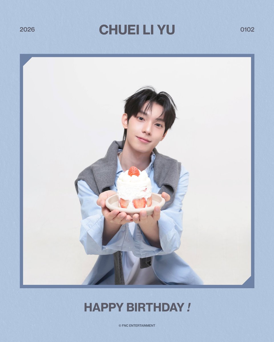 FNC_ENT's tweet image. [#2026HBD] 오늘, 1월 2일은 최립우의 생일입니다.
최립우의 생일을 축하해주세요 :-)

Today January 2nd is CHUEI LI YU's Birthday.
Happy Birthday!! :-)

#최립우 #CHUEILIYU
#HappyLIYUDay @cliyu_official